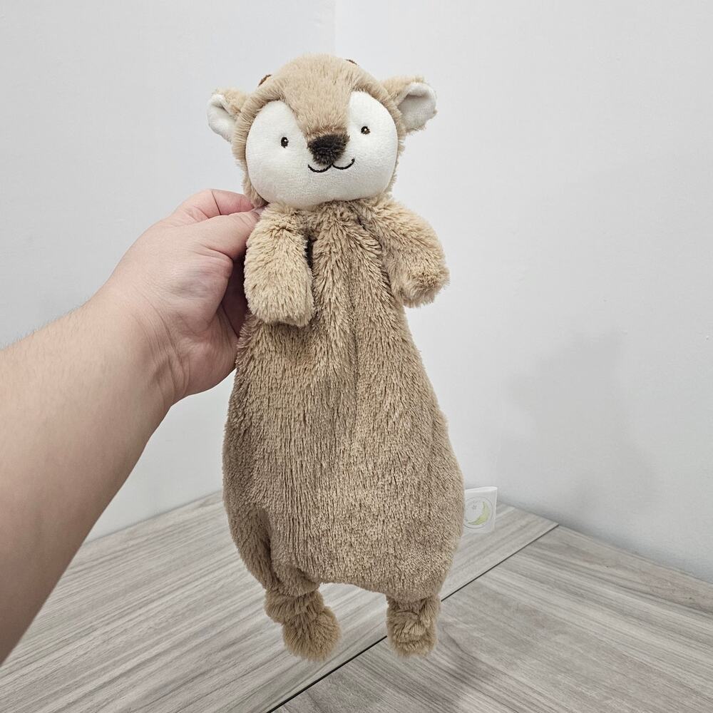 Animal Adventure Brown Lovey Crinkle Deer Knotted Legs 2021 Baby Blankie